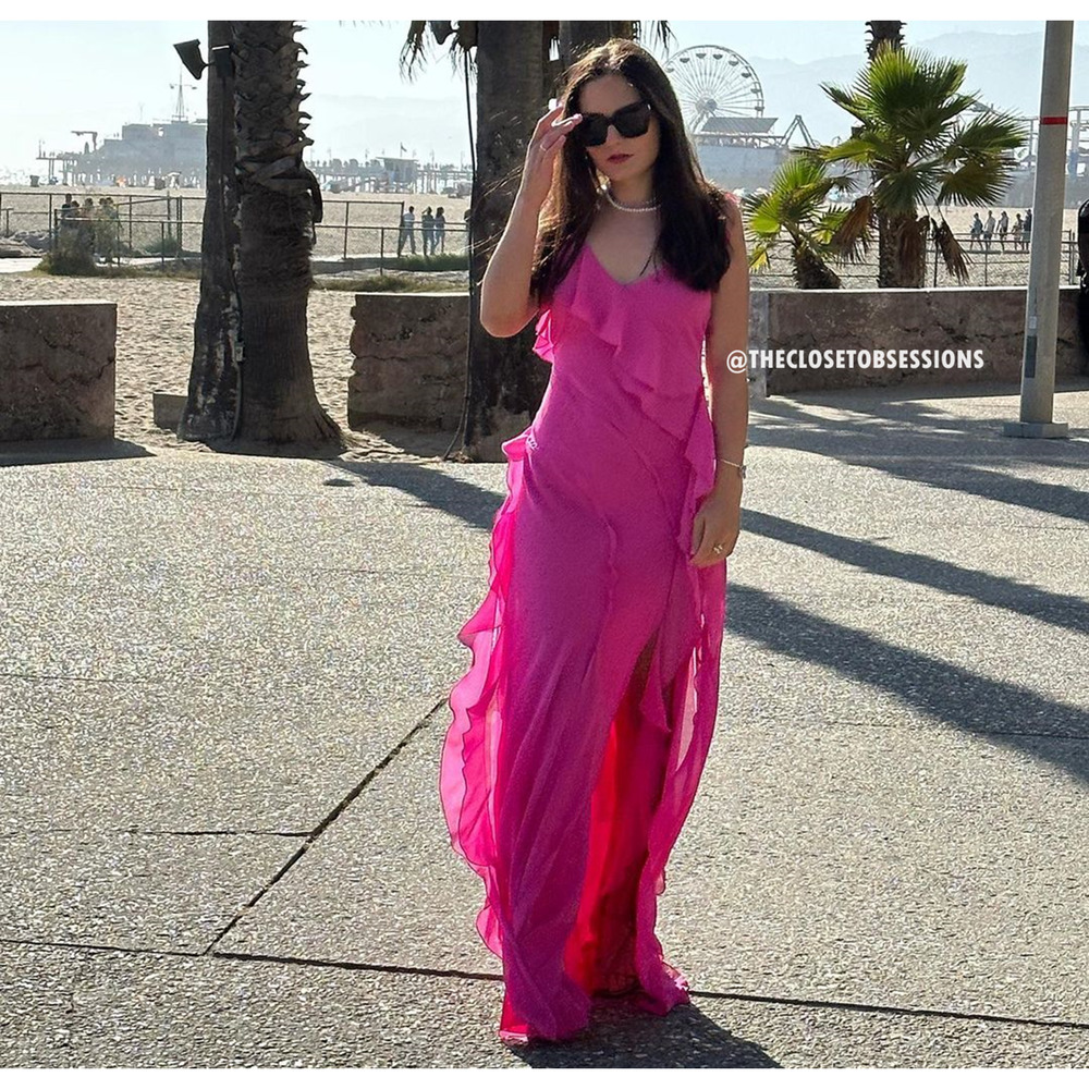 RARE!!! MANGO BLOGGER FAVE!!! Asymmetric Maxi Dress NWT - Picture 12 of 16